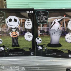 Halloween Decoration Jack Skellington & Zero 5ft Nightmare Before Christmas