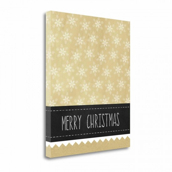 Kraft and Black Christmas by Linda Woods, Gallery Wrap  20