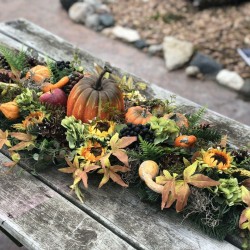 Fall Arrangement, Fall Centerpiece, Artificial Fall Arrangement, Fall Cornucopia