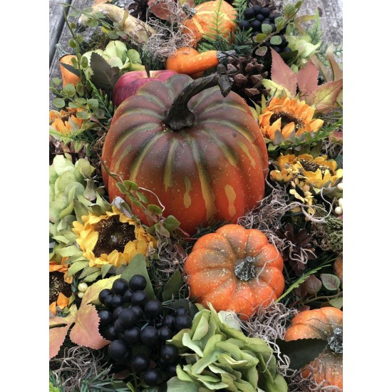 Fall Arrangement, Fall Centerpiece, Artificial Fall Arrangement, Fall Cornucopia