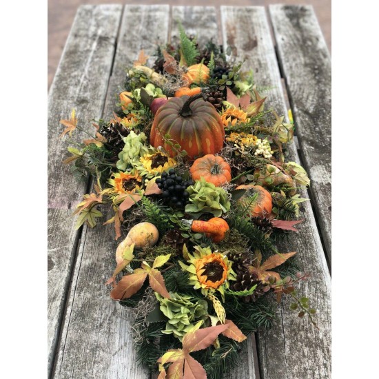 Fall Arrangement, Fall Centerpiece, Artificial Fall Arrangement, Fall Cornucopia