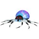 Gemmy Projection Kaleidoscope Black and White Spider 8 foot Halloween Inflatable