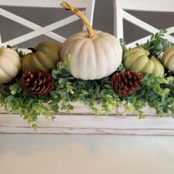 Fall Table Arrangement, fall pumpkin table decor, thanksgiving arrangement 27