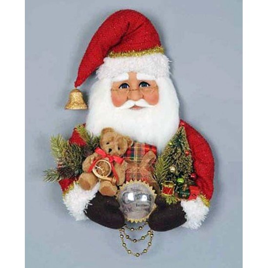 CHRISTMAS DECORATIONS - GIFT GIVING SANTA WALL ART - SANTA FRONT DOOR DECORATION