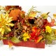 LARGE THANKSGIVING TURKEY CENTERPIECE FALL COLORS AUTUMN FLORAL ARRANGEMENT NEW