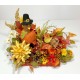 LARGE THANKSGIVING TURKEY CENTERPIECE FALL COLORS AUTUMN FLORAL ARRANGEMENT NEW