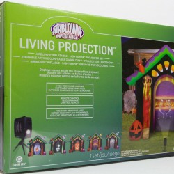 Gemmy 9 ft Halloween Haunted House Living Projection Archway Inflatable NIB