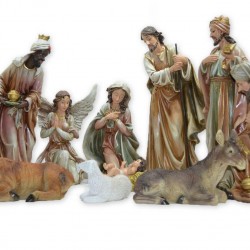 Holy Family Christmas Nativity Scene 18 Inch 11-Piece Large Color Set