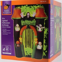 Gemmy Inflatable Lighted Halloween Archway 10 Foot