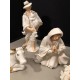 Rare WHITE & GOLD Heritage O’Well Oversized 10” Hand Painted Nativity 3 Sets