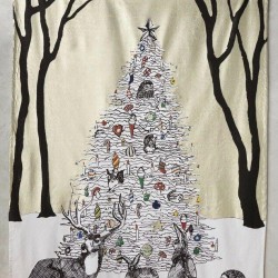 Anthropologie “Winter’s Glow” Tapestry Wall Hanging Christmas Holiday SOLD OUT!