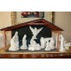 Brillant White Ceramic Nativity Set