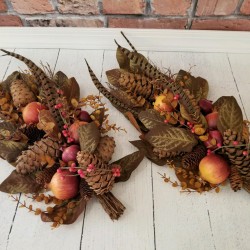 Pottery Barn Fall Harvest Thanksgiving Wall Swag Decor, Set of 2