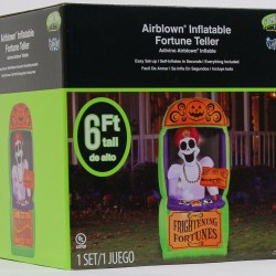 6' Tall Fortune Teller Booth Halloween Airblown Inflatable