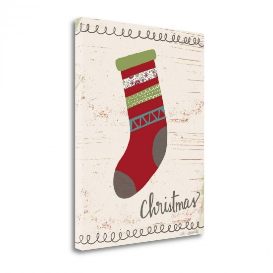 Christmas Stocking by Katie Doucette, Gallery Wrap Canvas  20