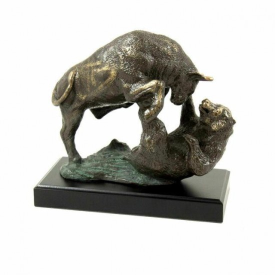 Bey-Berk Bull & Bear Fight Sculpture