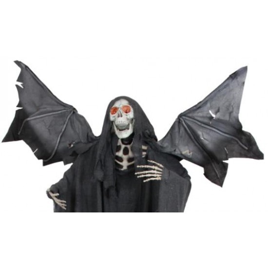 Lighted Halloween Skeletal Reaper Outdoor Yard Holiday Decoration Hanging Prop