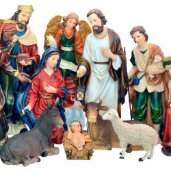 Nativity Set Jesus,Mary, Joseph, Shepherd,Guard