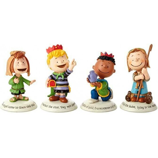 Hallmark Peanuts Gang Charlie Brown Snoopy Retired Nativity Full Set 11 Piece