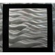 ULTRA MODERN ART Metal Wall Art Silver Black Accent Decor 4 Panels Jon Allen