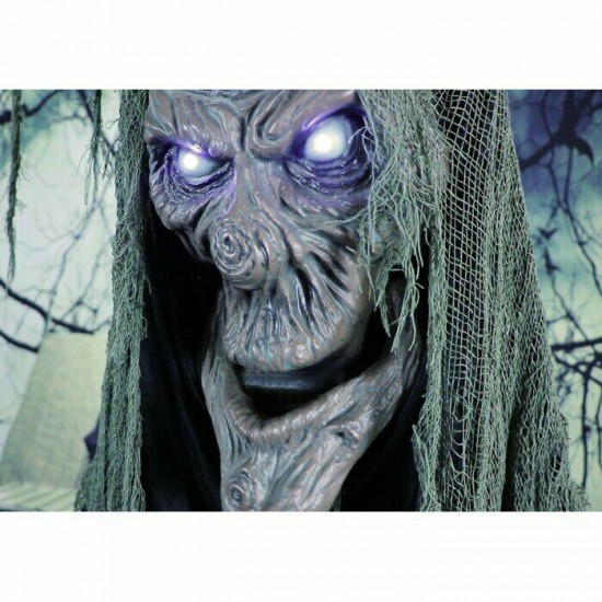 Halloween Talking Scary Tree Prop Animated Figurine Holiday Decor Prop Lighted