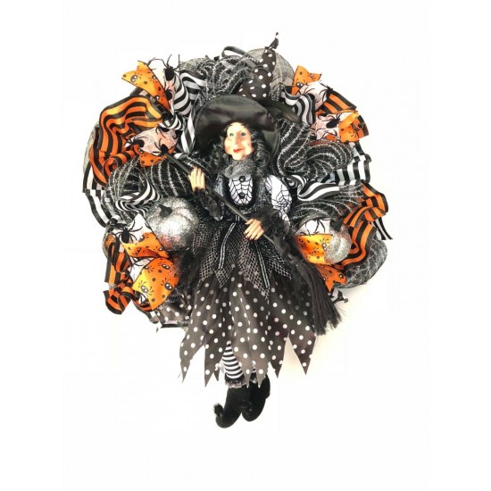 Halloween Witch Wreath