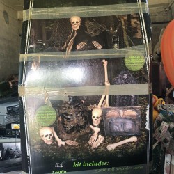 20 Piece Animated Halloween Graveyard Kit Skeletons Coffin