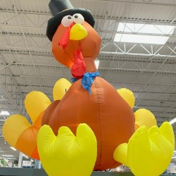 HARVEST Turkey Gemmy Airblown Inflatable, 8 ft. - SHIPS FREE!