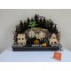 NEW Martha Stewart LED Lighted Halloween Haunted Village LARGE Die-Cut Wooden