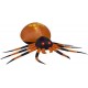 Gemmy 8 FT W Pre-lit Inflatable Projection Black Orange Spider Halloween Prop