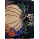 WELCOME PUMPKIN Grape sign Wall Art Door Hanger  Fall Hitchcock Style Decor