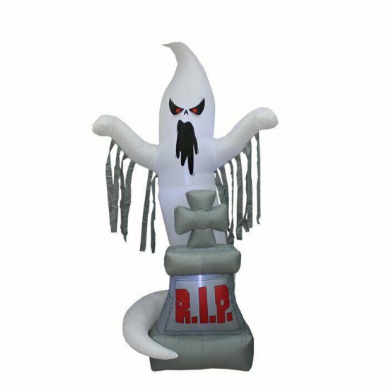 Halloween Inflatable LED Grave Ghost Tombstone Holiday Decoration Outdoor Lights