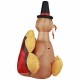 Holidayana Turkey with Pilgrim Hat Inflatable 6ft Thanksgiving Turkey with