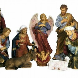 18 Inch Christmas Nativity Complete Set/11 Pieces -Nacimiento Navideno 11pcs New