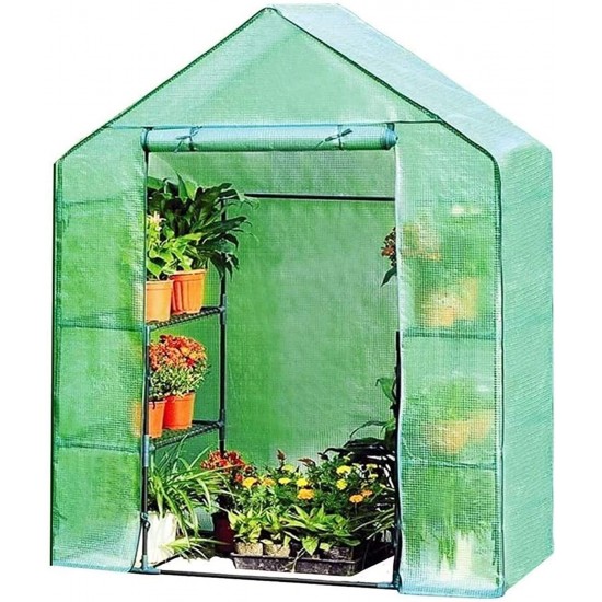 KSLD Walk-in Greenhouse, Portable Plant Gardening Greenhouse, Suitable Gardening Flowerpot Outdoor Use Greenhouse Hoops Indoor Small Portable Greenhouse 1022