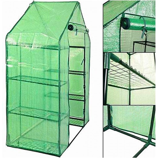 KSLD Walk-in Greenhouse, Portable Plant Gardening Greenhouse, Suitable Gardening Flowerpot Outdoor Use Greenhouse Hoops Indoor Small Portable Greenhouse 1022