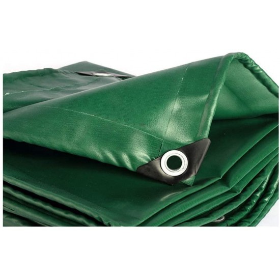 JFFFFWI Tarpaulin,Heavy Duty Tarp Waterproof Tarp UV Resistant Green Thicken Sheet for Garden Furniture Hutch Trampoline Wood Car Camping Or Gardening-540g/㎡ Tarpaulin (Size : 4mx8m)