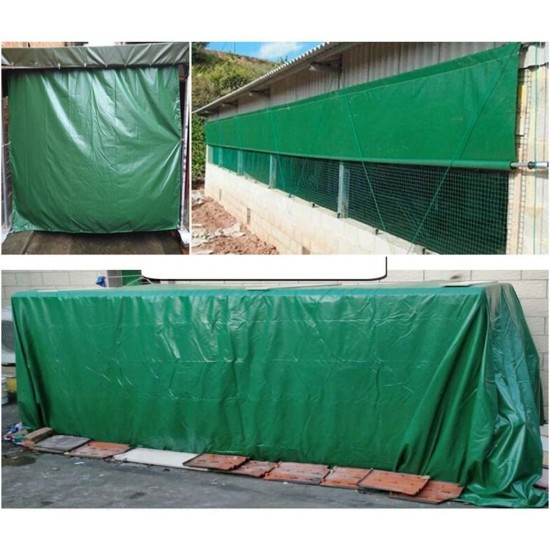 JFFFFWI Tarpaulin,Heavy Duty Tarp Waterproof Tarp UV Resistant Green Thicken Sheet for Garden Furniture Hutch Trampoline Wood Car Camping Or Gardening-540g/㎡ Tarpaulin (Size : 4mx8m)