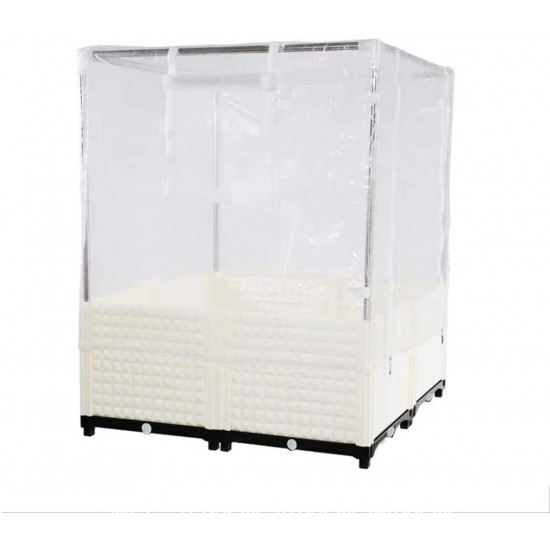 Ygo Greenhouse Hot House with Zipper Doors for Garden,Patio,Home,Backyard (Color : White, Size : 8036cm/31.514.2