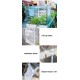 Ygo Greenhouse Hot House with Zipper Doors for Garden,Patio,Home,Backyard (Color : White, Size : 8036cm/31.514.2