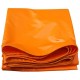 ZHUAN Tarpaulin Waterproof Sunscreen Swimming Pool Cover All Weather Reinforced Hem Galvanized Eyelet Outdoor Gardening Accessories Hardware, 18 Sizes (Color : Orange, Size : 4x6m)