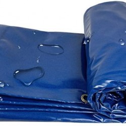 JFFFFWI Tarpaulin,Blue Heavy Duty Truck Tarp Waterproof UV Resistant Ground Sheet s for Camping, Fishing, Gardening Car Boat Camping Firewood Woodpile-350g/㎡ Tarpaulin (Size : 6x6m)