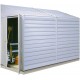 Arrow Yardsaver Compact Galvanized Steel Storage Shed with Pent Roof, 4' x 10'