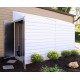 Arrow Yardsaver Compact Galvanized Steel Storage Shed with Pent Roof, 4' x 10'