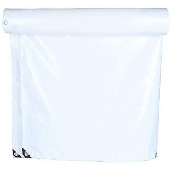 JFFFFWI Tarpaulin Waterproof Heavy Duty Light Transmission Rainproof Gardening Cover PVC, Customizable (Color : White, Size : 4x7m)