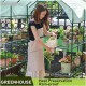 KSLD 8 Shelves Portable Walk-in Greenhouse, Indoor Grow Tent Room with with PE Cover and Zipper Openings Green House for Plants 1022