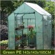 KSLD 8 Shelves Portable Walk-in Greenhouse, Indoor Grow Tent Room with with PE Cover and Zipper Openings Green House for Plants 1022