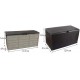 Tuuertge Outdoor Storage Cabinets Outdoor Garden Tool Cabinet Lockable Storage Deck Box Sun and Waterproof for Balcony Garden Outdoor Storage Container (Color : Coffee, Size : 112x48x54cm)