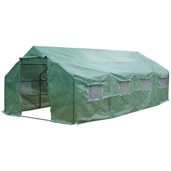 WYZBD 20′x10′x7′-B Heavy Duty Greenhouse Plant Gardening Spiked Greenhouse Tent