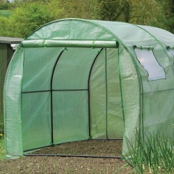 Gardman 7624 Poly-Tunnel with Reinforced Cover and Windows, 118.11